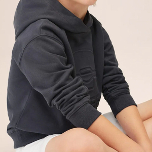 Premium 500gsm Haute Qualité Logo En Relief Chandails Sweat Personnalisé Basics Coton Mélangé En Relief Sweats À Capuche Pour Hommes - Product Image 6