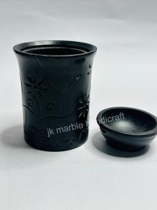 सुंदर काला संगमरमर सोप्स्टोन टी-लाइट धारक सबसे अच्छा मूल्य थोक मूल्य थोक - Product Image 3