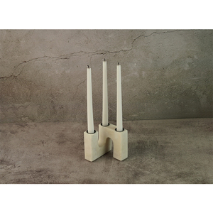 ทันสมัยเชิงเทียนหินอ่อนแข็งสีขาวทนทานคุณภาพสูงทันสมัยสำหรับตกแต่งบ้านผลิตในอินเดีย - Product Image 1