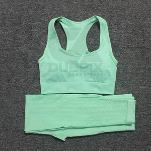 Women Yoga <b>Set</b> New Style Quick Dry Gym <b>Leggings</b> <b>and</b> Fitness <b>Top</b> Sports Bra Made in Pakistan Custom Design High Quality Products - Product Image 1
