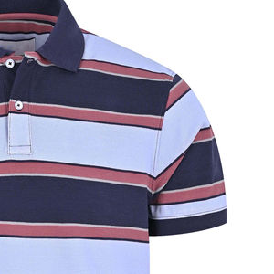 100% logotipo personalizado para hombres para Polo Color sólido Wicking Dry manga corta Casual tejido de talla grande personalizable Polos hombres - Product Image 4