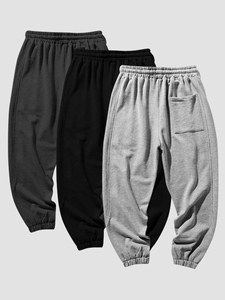 Pantalones Deportivos para Hombre, Fabricante Personalizado, Pantalones Deportivos de Felpa, Pantalones Deportivos para Hombre de Otoño, Pantalones Deportivos con Cordón en la Cintura y Bolsillos Laterales - Product Image 2