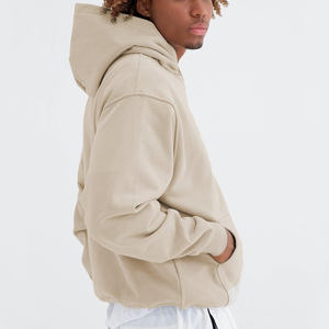 Sudadera con capucha de gran tamaño cómoda para hombre, tela suave, holgada, ajuste para uso diario, precio directo de fábrica - Product Image 3