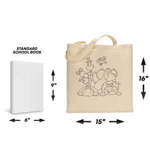 Sac fourre-tout noir de niveau avancé pour enfants, idéal pour le coloriage, la peinture et les voyages scolaires - Product Image 2