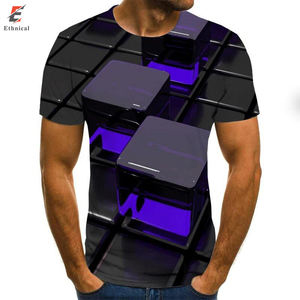 2022 High Quality New Pattern Printing Custom Man 3D Sublimation T <b>Shirt</b> Half Sleeve Men T <b>Shirts</b> - Product Image 2