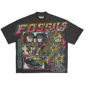 เสื้อยืดผู้ชายสไตล์ใหม่ปี 2025 โลโก้ด้านหลัง ทรงโอเวอร์ไซส์ ระบายอากาศได้ดี แห้งเร็ว น้ำหนักเบา ผ้าถักนิตติ้ง 100% ผ้าฝ้าย ปรับแต่งได้ - Product Image 1