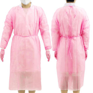 Bata de aislamiento médico desechable de manga larga, material impermeable no tejido, Protección trasera para laboratorio de clínica hospitalaria - Product Image 5