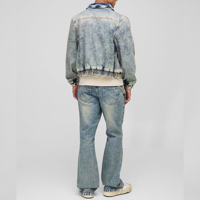 2025 veste en jean décontractée pour hommes en gros pour la saison du printemps séchage rapide col rabattu veste en jean d'hiver pour hommes