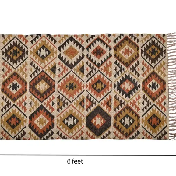 Thảm Kilim Sợi Đay Len Thảm Thủ Công Nhiều Màu