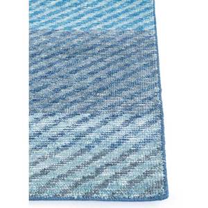 Erbe Blue Geometric Wool Hand Knotted <b>Rugs</b> Rectangle Puzzle Patchwork Design for Home Hallway Teen <b>Bedside</b>-Model GS-3103 <b>Rugs</b> - Product Image 4