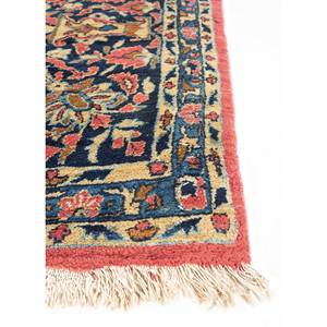 Alfombras de Lana Anudadas a Mano Aalam, Diseño Floral y Abstracto en Rojo y Naranja, Rectangulares de 9x12, para Entrada y Sala de Estar, Pae-4988 - Product Image 4