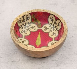 ชามไม้อะคาเซียแบบใช้แล้วทิ้งขนาดเล็กดีไซน์กลมสำหรับใส่สลัดซีเรียลสำหรับตั้งแคมป์ - Product Image 4