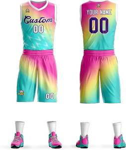 Camiseta de baloncesto profesional personalizada, conjunto de uniforme, diseña tu propio uniforme de baloncesto, ropa de baloncesto personalizada para hombre - Product Image 2