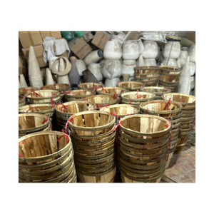 Produits pour les pêcheurs: Corbeille à crabe de haute qualité en bois durable et robuste // Panier à crabe en bois rond fait à la main de 99 GD - Product Image 6