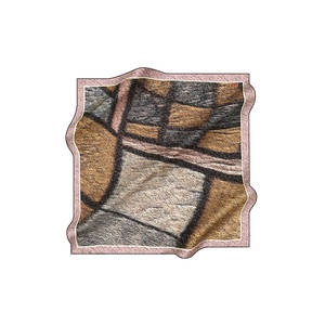 Écharpe en satin de polyester imprimée numériquement - Motif géométrique à pois - Printemps, été, automne - Product Image 1