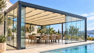 Systèmes de portes coulissantes en verre trempé à double vitrage d'origine turque, design européen pour appartements - Product Image 1
