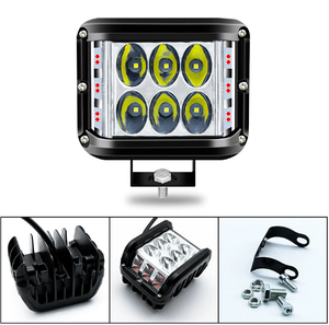 TCYATO 30W Luces DE TRABAJO LED de doble color Cubo de 4 pulgadas Tirador lateral Intermitente Exterior Iluminación automática - Product Image 3