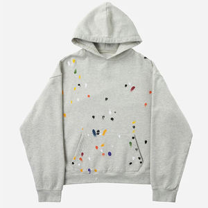 Sweats à capuche surdimensionnés personnalisés délavés à l'acide 450 g/m² 100 % coton Grande taille Pull lourd Distressed Vintage Acid Wash Hoodie - Product Image 1