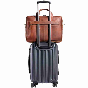 Vente en gros de sacs à documents en cuir tendance pour hommes sacs à main durables de haute qualité marron noir sacs pour ordinateur portable avec logo personnalisé - Product Image 5