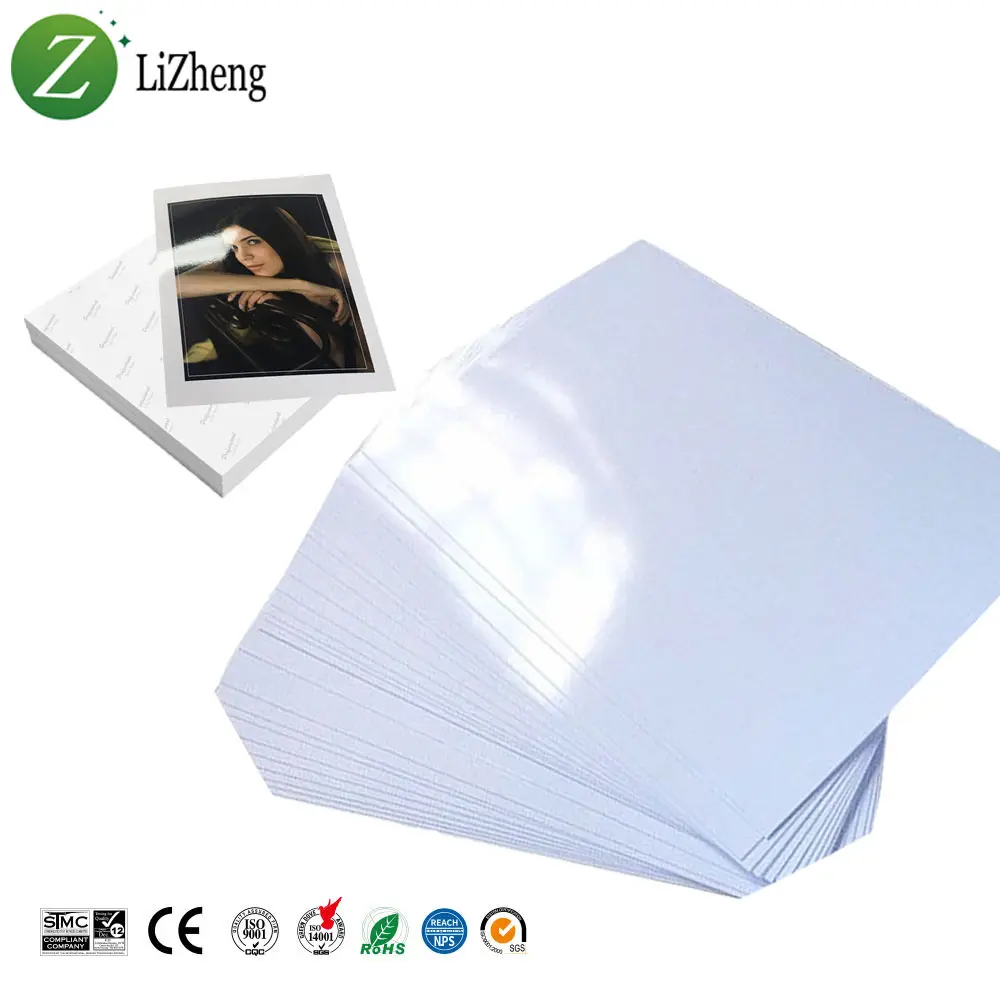 Lizheng Luster A3 A4 4r rc satin waterproof inkjet printing 240gsm 260gsm rc photo paper roll high glossy photographic paper