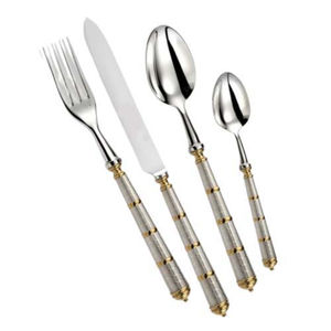 Couverts de mariage très exigeants couteau en acier inoxydable de luxe cuillère fourchette dîner ensemble de couverts pour banquet - Product Image 5