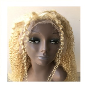 100% Unprocessed High Quality Malaysian Remy Virgin Human Wig <b>Extension</b> Cuticle Aligned 613 Blonde Deep Curly Temple 10A Grade - Product Image 1
