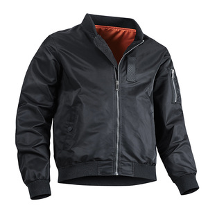 Chaqueta Bomber para Hombre, Nueva Llegada, Alta Calidad, Impresión de Logotipo Personalizado, Gruesa, Impermeable, Transpirable, 100% Seda Ecológica, Clásica - Product Image 5