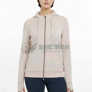 Sudadera con capucha para montar a caballo para mujer con forro polar jersey de manga larga sudadera Elegante ropa de moda ecuestre perfecta - Product Image 1