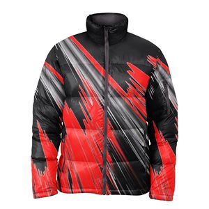 Venta al por mayor de chaquetas de invierno personalizadas para hombre de algodón cálido recortado Puffer Puff burbuja sublimación impresión cremallera cierre transpirable característica - Product Image 3