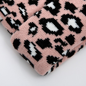 หมวกไหมพรมถักสำหรับผู้ชายและผู้หญิงหมวกบีนนี่สีพื้นทำจากขนสัตว์100% สำหรับฤดูหนาว - Product Image 2