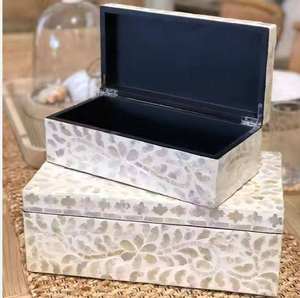 Premium Bone Inlay <b>Box</b> Ideal for Gifting and Boutique Showrooms <b>Small</b> Bone Inlay Jewelry <b>Box</b> At Cheapest Cost - Product Image 2