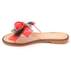 รองเท้าแตะแฟนซีสำหรับเด็กผู้หญิง รุ่น 006 - สีแดง - Product Image 5