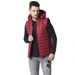 Venta al por mayor de alta calidad OEM hombres Puffer chaleco Stand Collar invierno cálido prendas de vestir sin mangas Gilet chaquetas para adultos personalizados - Product Image 5