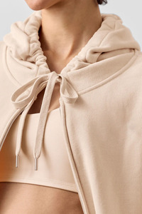 Chaqueta deportiva holgada de poliéster con logotipo personalizado, sudadera de entrenamiento físico para mujer con cremallera, ropa deportiva cómoda transpirable - Product Image 4