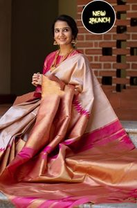 Indian Sexy Saree / Saree With Readymade Blouse / Double Color Designer Saree - Product Image 6