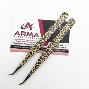 Pince à cils à isolation à 45 degrés en acier inoxydable, revêtement en papier durable, aspect naturel, pince à cils pointue - Product Image 6