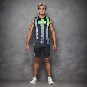 Conjuntos de Uniformes de Fútbol de Sublimación 7V7 Unisex para Adultos, Camisetas de Compresión Personalizadas, Pantalones Cortos Transpirables de Secado Rápido, Talla Grande 100% - Product Image 5