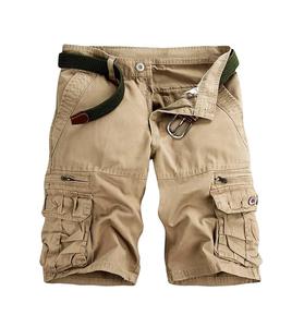 Nouveautés Short cargo de haute qualité pour hommes Short cargo de couleur unie pour hommes Multi Pocket Casual Gym Workout Street Wear Short cargo - Product Image 1