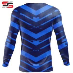 Rashguard de Compression personnalisé athlétique confortable pour hommes à manches longues MMA Rash Guard hauts fabriqués au Pakistan 2025 - Product Image 2