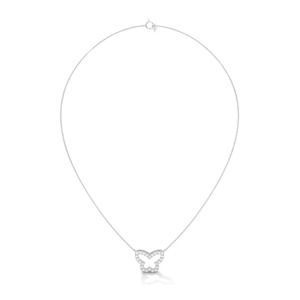 Nouveautés collier de bijoux fins collier pendentif papillon découpé en or 14 carats collier ras du cou - Product Image 2