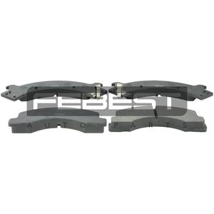 Set di pastiglie freno anteriori FEBEST (0201-F22F) - Product Image 1