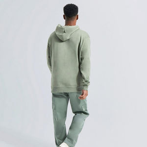 เสื้อฮู้ดกีฬา OEM เสื้อฮู้ดผ้าฝ้ายหนา380กรัมเสื้อฮู้ดโอเวอร์ไซส์อบอุ่นสำหรับฤดูใบไม้ร่วง - Product Image 5