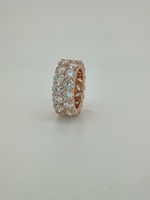 Bague de mariage en or 10 carats avec diamants de laboratoire brillants VVS VS EF, style hip-hop, pour homme et femme, bijoux de luxe