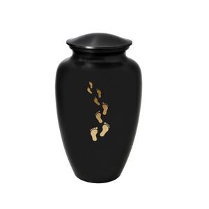 Brass Cremation Adult Urns Blue Color <b>Funeral</b> <b>Supplies</b> of Keepsake Brass Adult Ashes Urns for Burial Services - Product Image 2