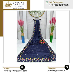 Nouveau dernier fil de soie de concepteur avec Saree en soie de travail de séquence du meilleur fabricant et exportateur indien du monde - Product Image 3