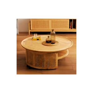 Table en rotin naturel Meubles artisanaux en rotin et osier de haute qualité en rotin avec logo personnalisé Fabriqué au Vietnam Fabricant - Product Image 3