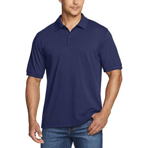 Verano de los hombres de alta calidad para Polos de negocios Casual de manga corta solapa estampados de punto precio bajo inventario al por mayor - Product Image 5