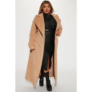 Nuevos Abrigos y Chaquetas Largos de Piel de Oveja para Mujer, Abrigos de Invierno para Niñas, Abrigo Teddy para Mujer - Product Image 4