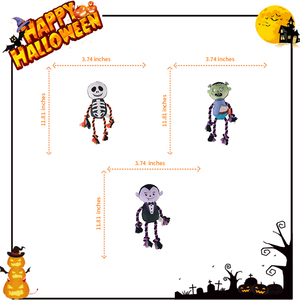 D KING mainan tali anjing tengkorak kustom interaktif Set mainan anjing tarik Halloween mainan anjing - Product Image 5