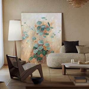 Arte astratta moderna della parete del loto di estate - Product Image 3
